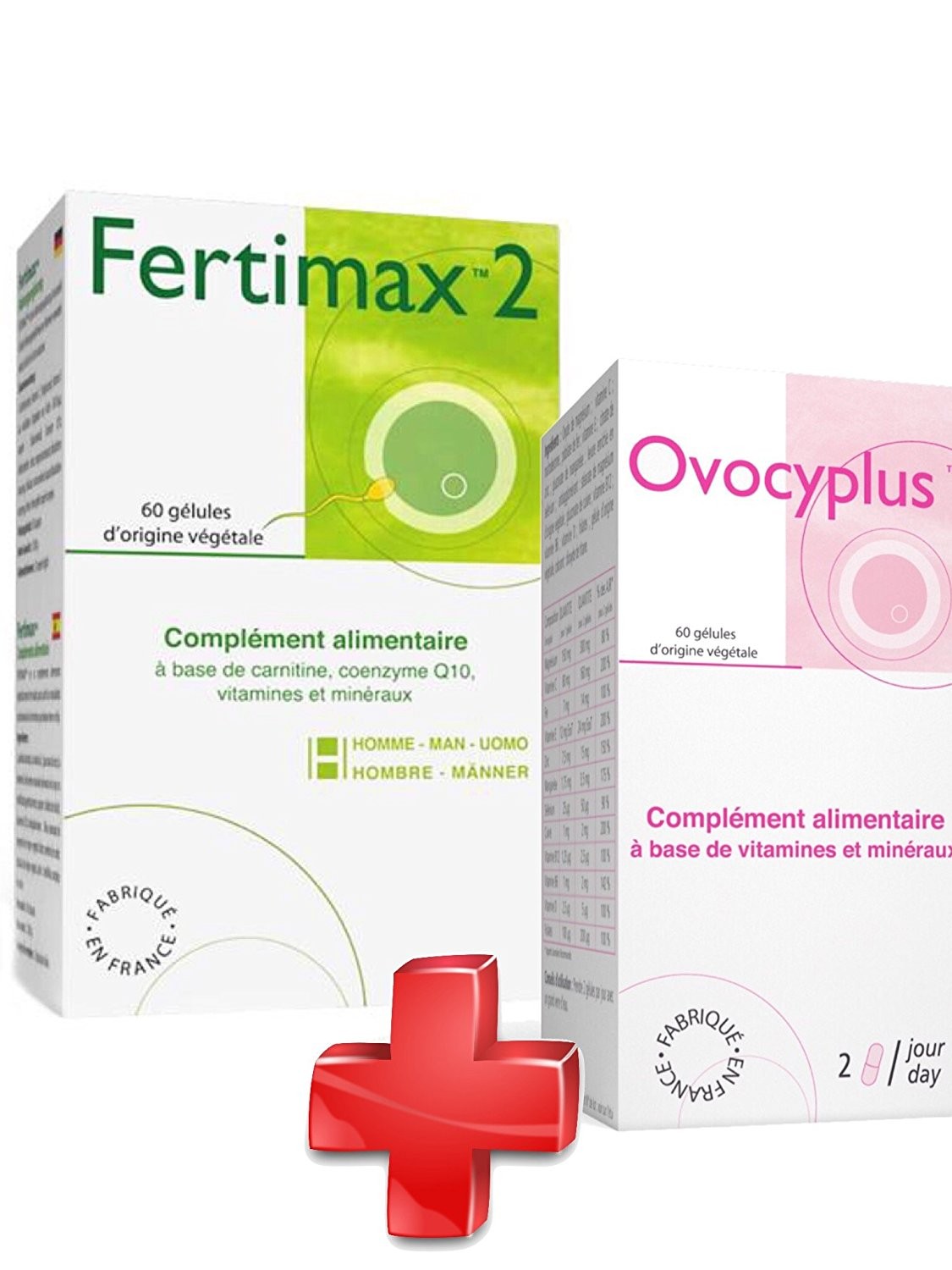 Fertimax 2 + Ovocyplus – Fertilité masculine et féminine
