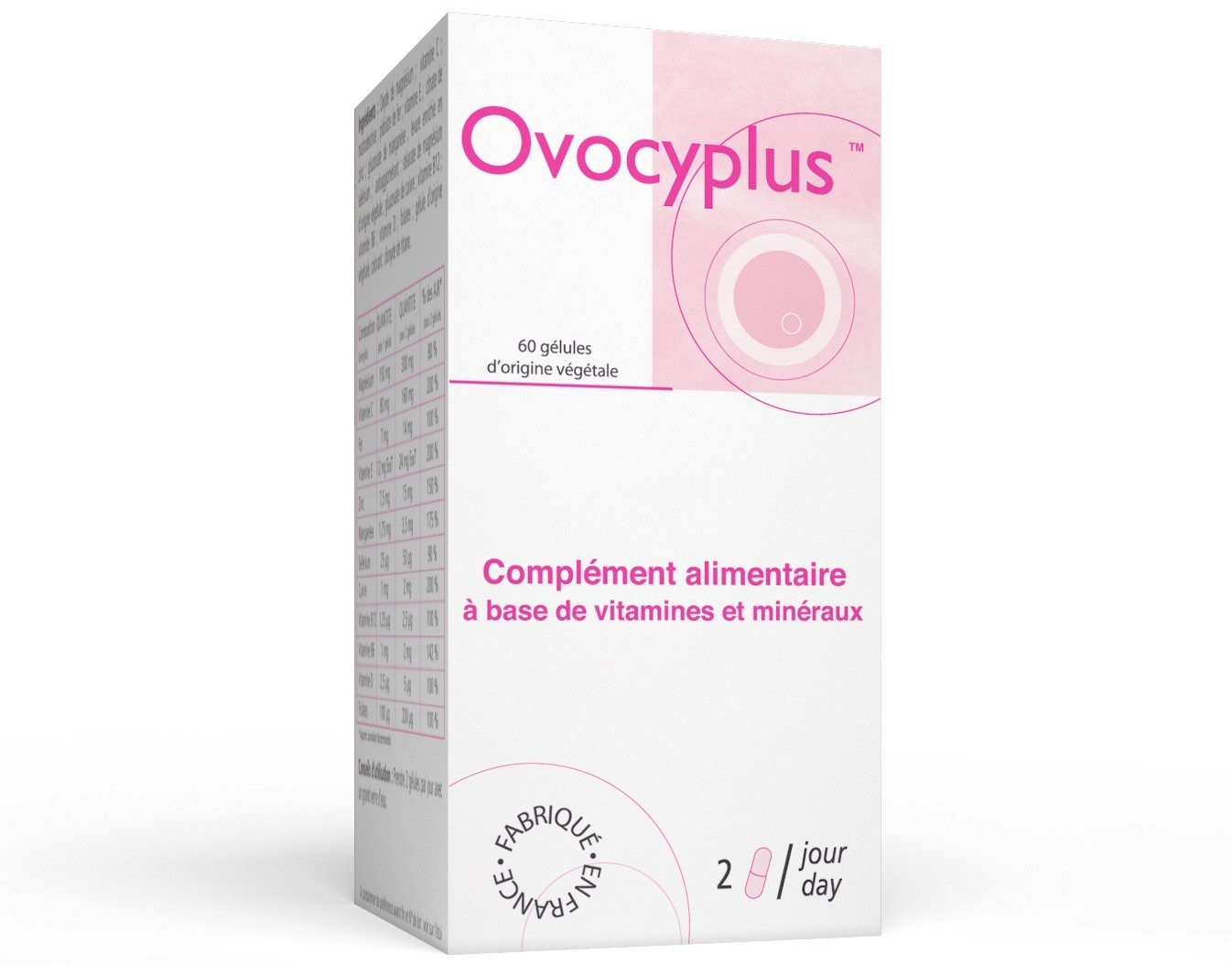 Ovocyplus pour la qualité des ovules – 60 capsules