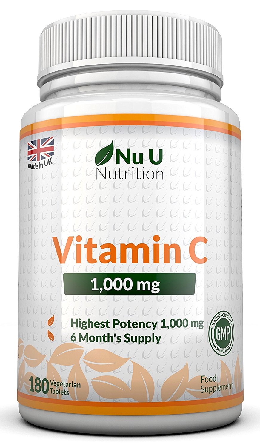 Vitamin C 1000 mg – vitamine C – Cure de 6 Mois/180 comprimés