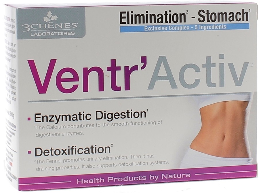 Les 3 Chênes Ventr’Activ Digestion Enzymatique 60 Comprimés