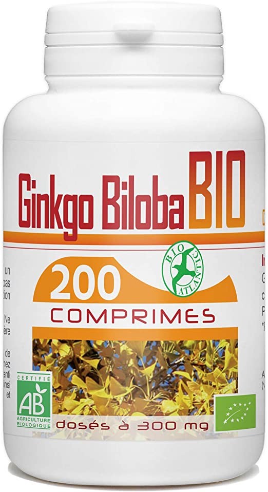 Ginkgo Biloba Bio 300mg – 200 comprimés