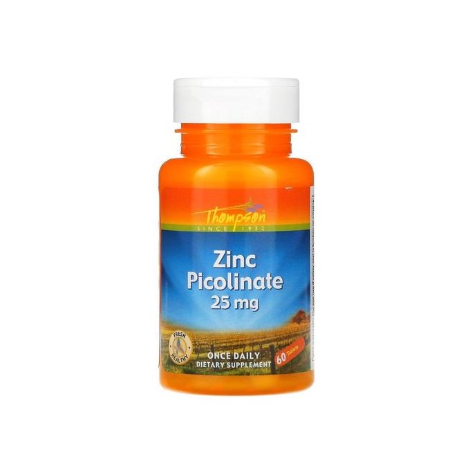 Thompson, Picolinate de zinc, 25 mg, 60 comprimés