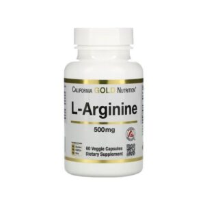 California Gold Nutrition L-arginine AjiPure 500 mg, 60 capsules