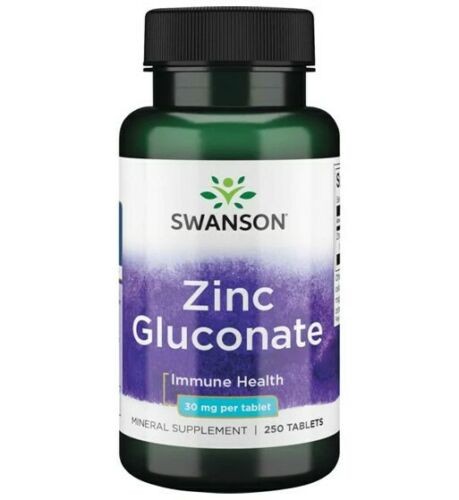 Swanson, Gluconate de zinc, 30 mg, 250 comprimés